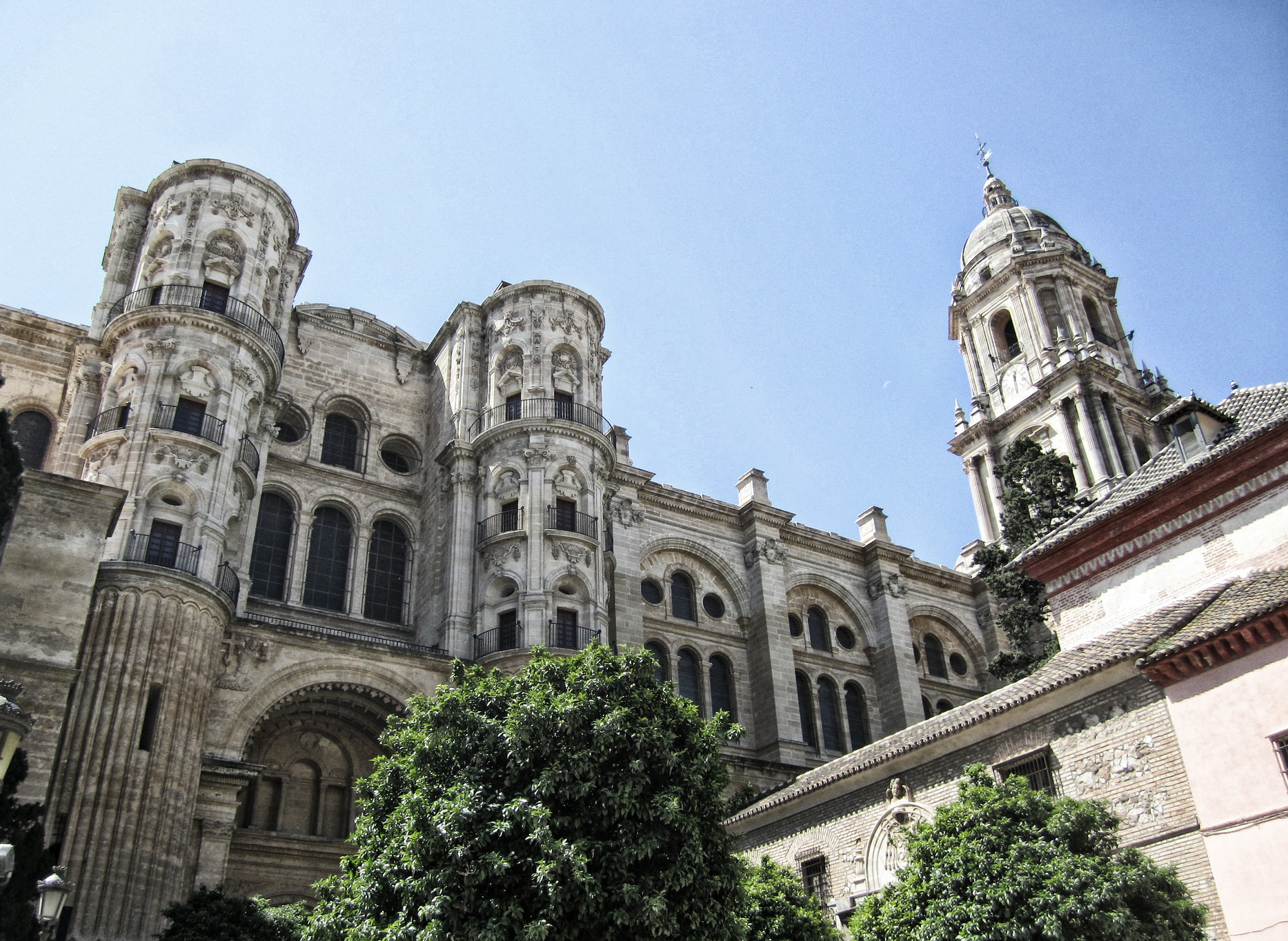 Die mächtige Kathedrale von Malaga