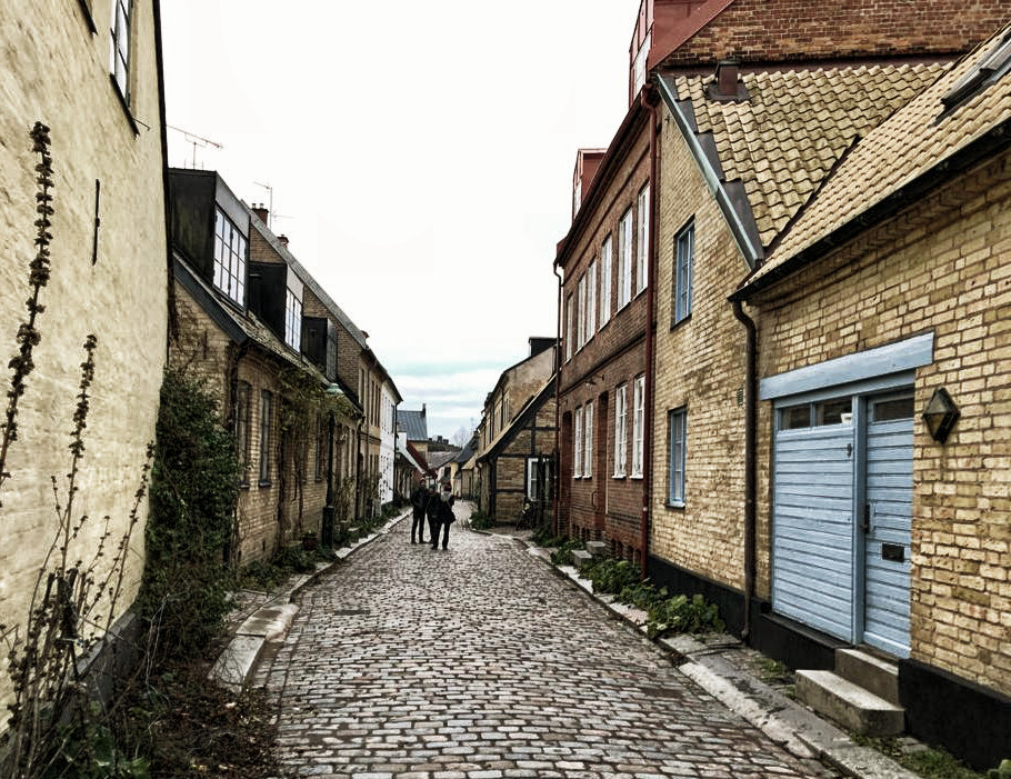 Die Altstadt von Lund am Heiligabend - fast leergefegt.